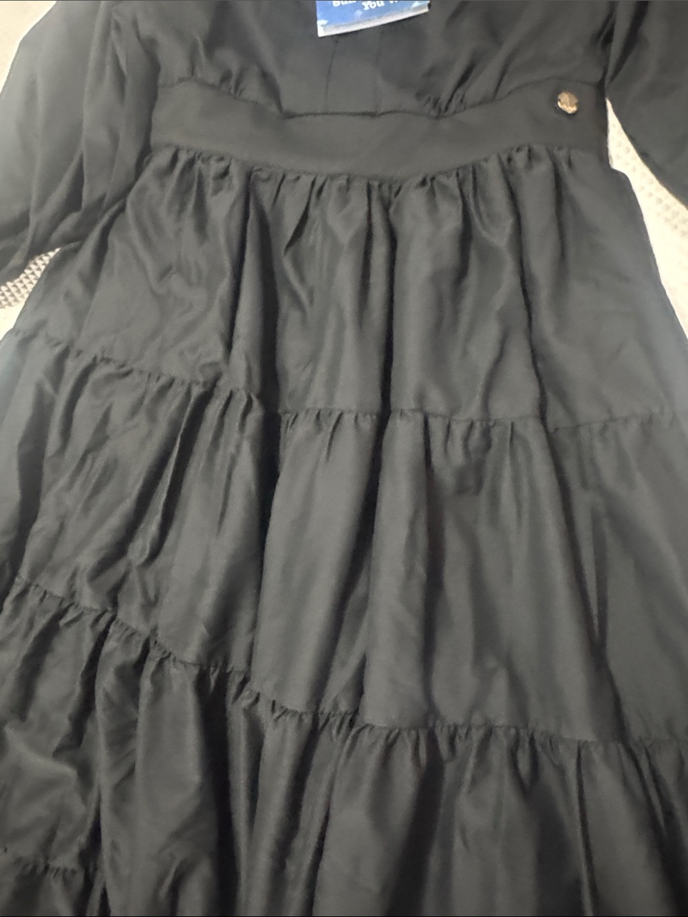 NWT Coolibar Black Long Sleeve Maxi Dress size S - Picture 5 of 13